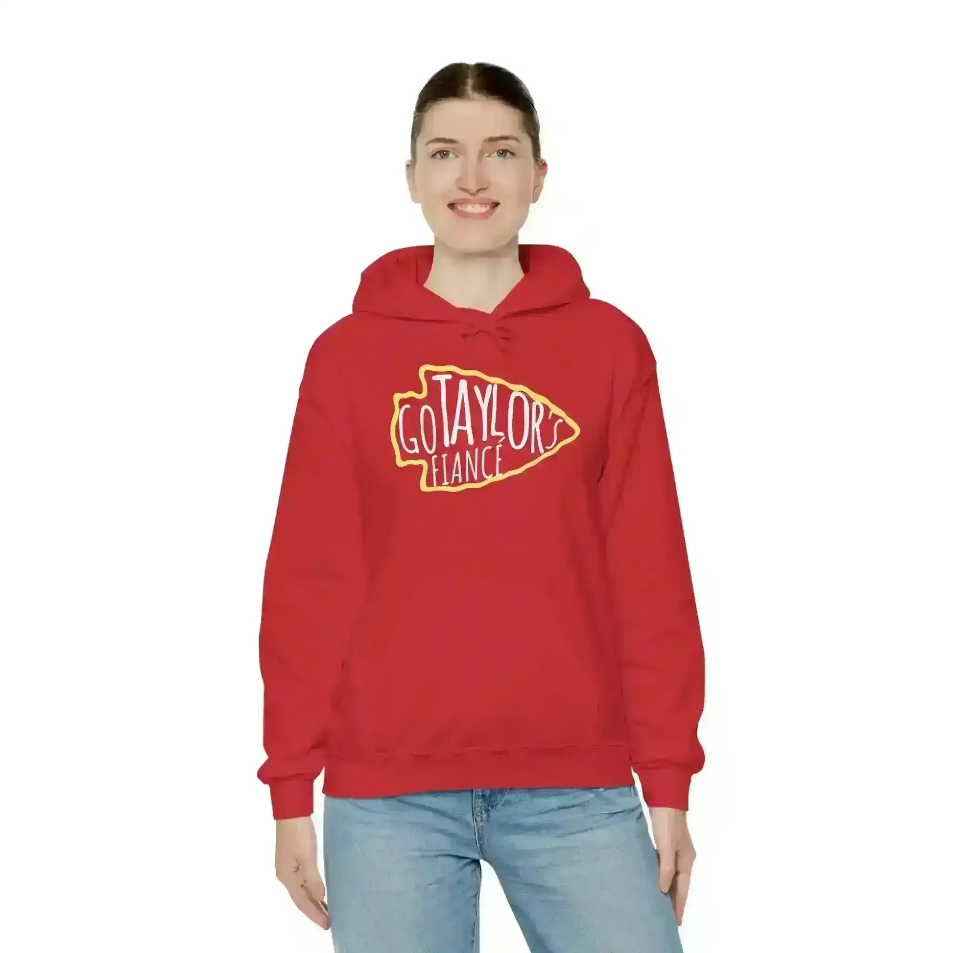 Go Taylor's Fiancé Pullover Hoodie - Pop Culture Chiefs Humor - Cady Creations
