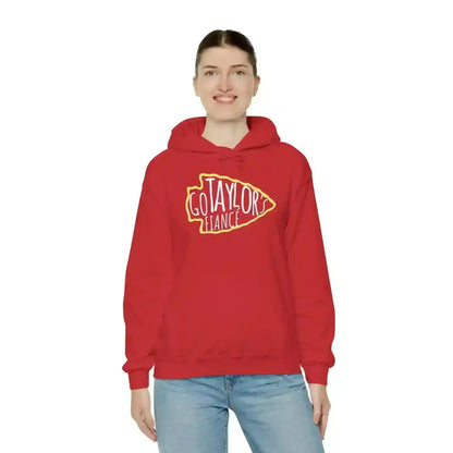 Go Taylor's Fiancé Pullover Hoodie - Pop Culture Chiefs Humor - Cady Creations