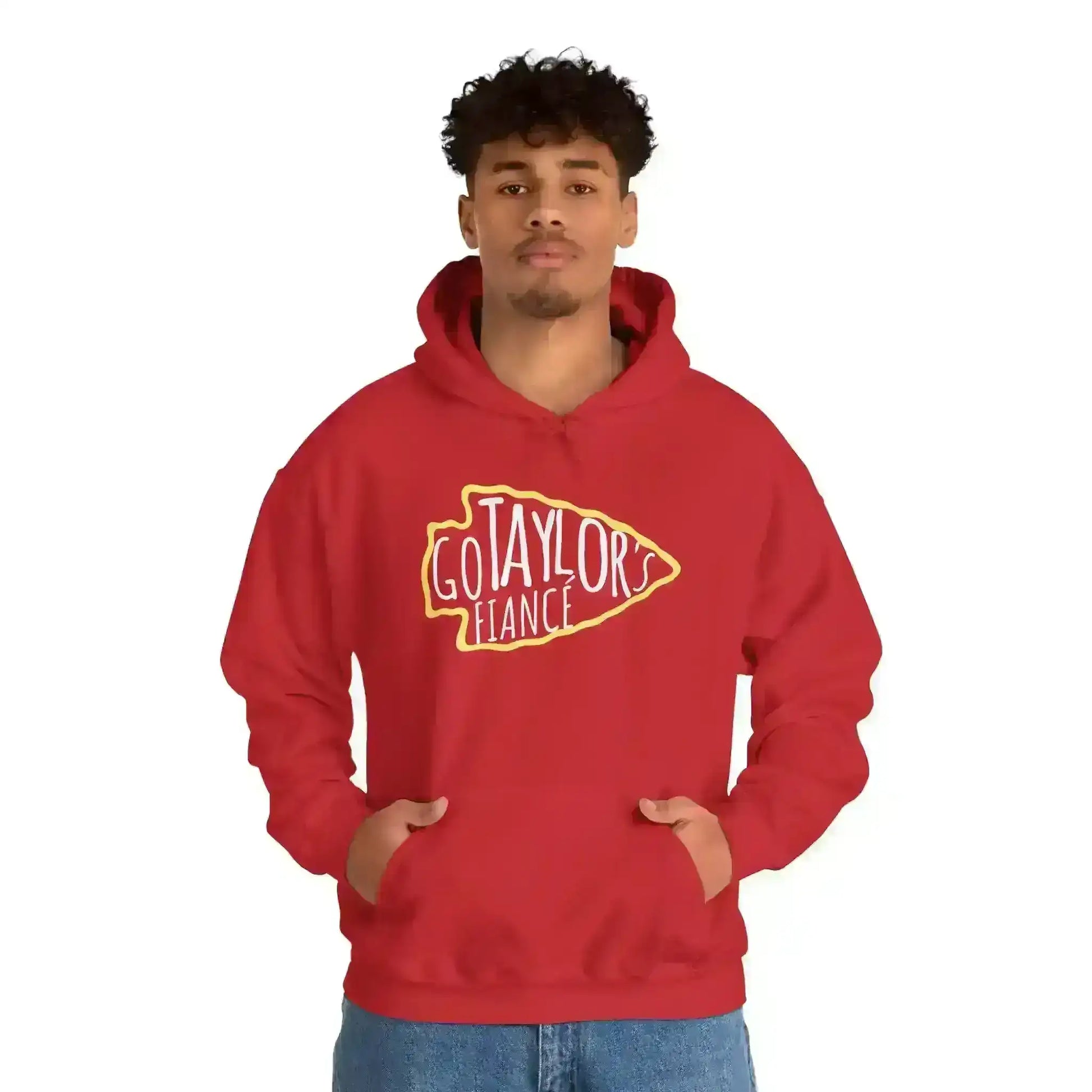 Go Taylor's Fiancé Pullover Hoodie - Pop Culture Chiefs Humor - Cady Creations