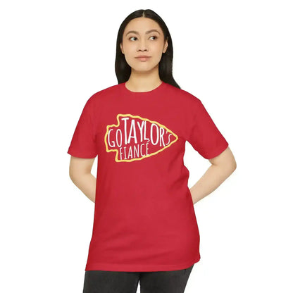Go Taylor's Fiancé Football Season Unisex Tee - Cady Creations