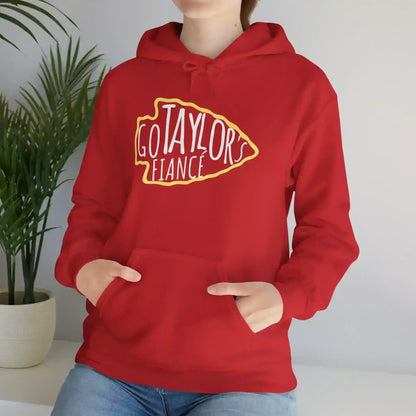 Go Taylor's Fiancé Pullover Hoodie - Pop Culture Chiefs Humor - Cady Creations