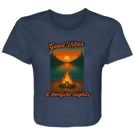 Good Vibes & Bonfire Nights - Crop Top - Cady Creations