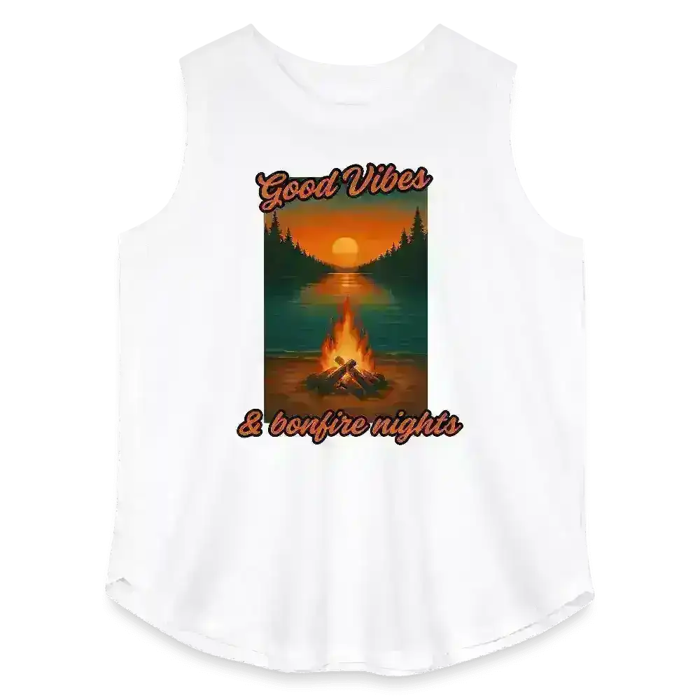 Good Vibes & Bonfire Nights - Curvy Tank - Cady Creations