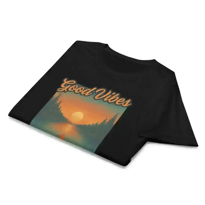 Good Vibes & Bonfire Nights - Fitted Tee - Cady Creations
