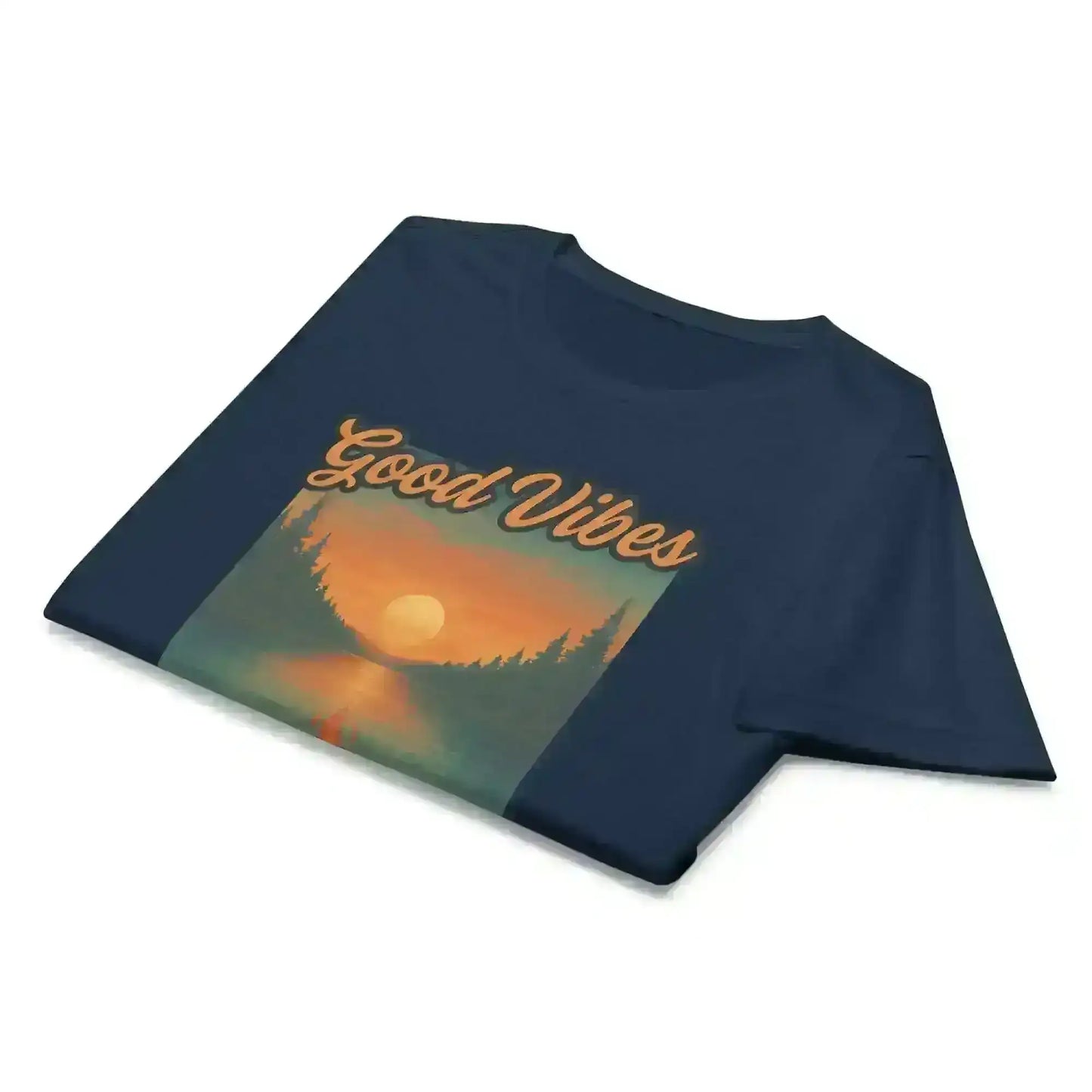 Good Vibes & Bonfire Nights - Fitted Tee - Cady Creations