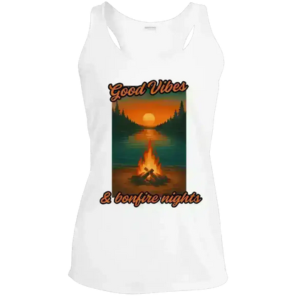 Good Vibes & Bonfire Nights - Racerback Tank - Cady Creations