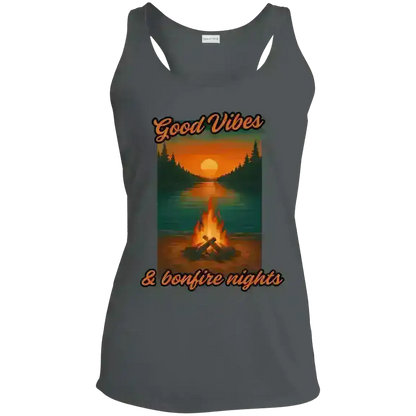 Good Vibes & Bonfire Nights - Racerback Tank - Cady Creations