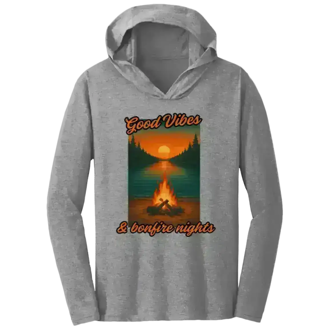 Good Vibes & Bonfire Nights - Tee Shirt Hoodie - Cady Creations