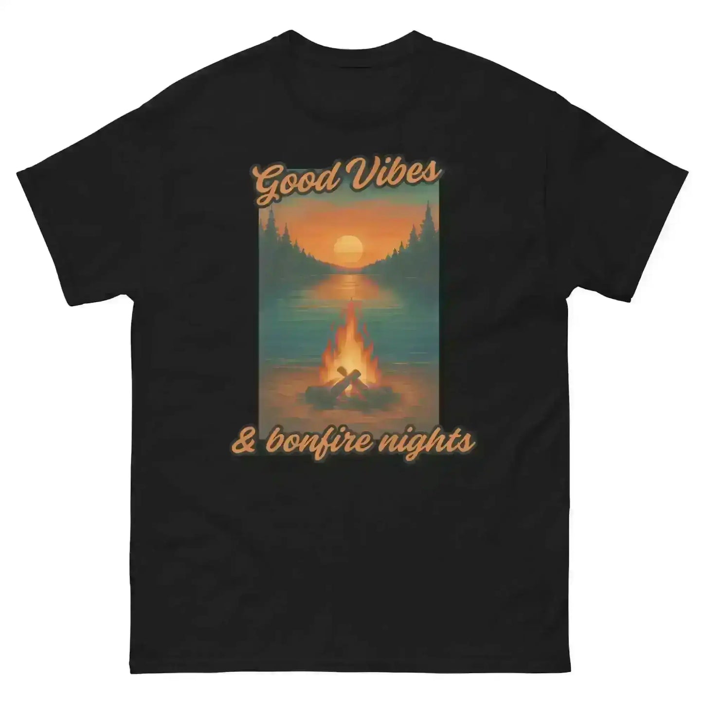 Good Vibes & Bonfire Nights - Unisex Tee - Cady Creations