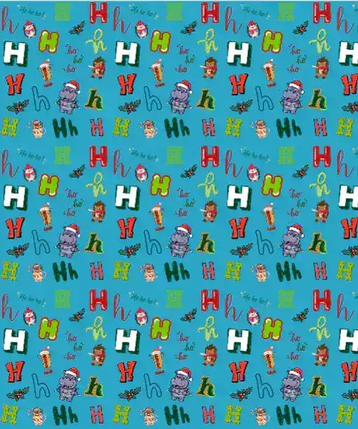"H" Christmas Wrapping Paper – Alphabet Gift Swap Collection