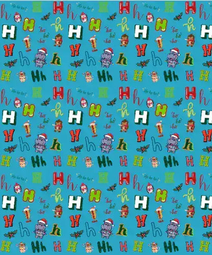 "H" Christmas Wrapping Paper – Alphabet Gift Swap Collection