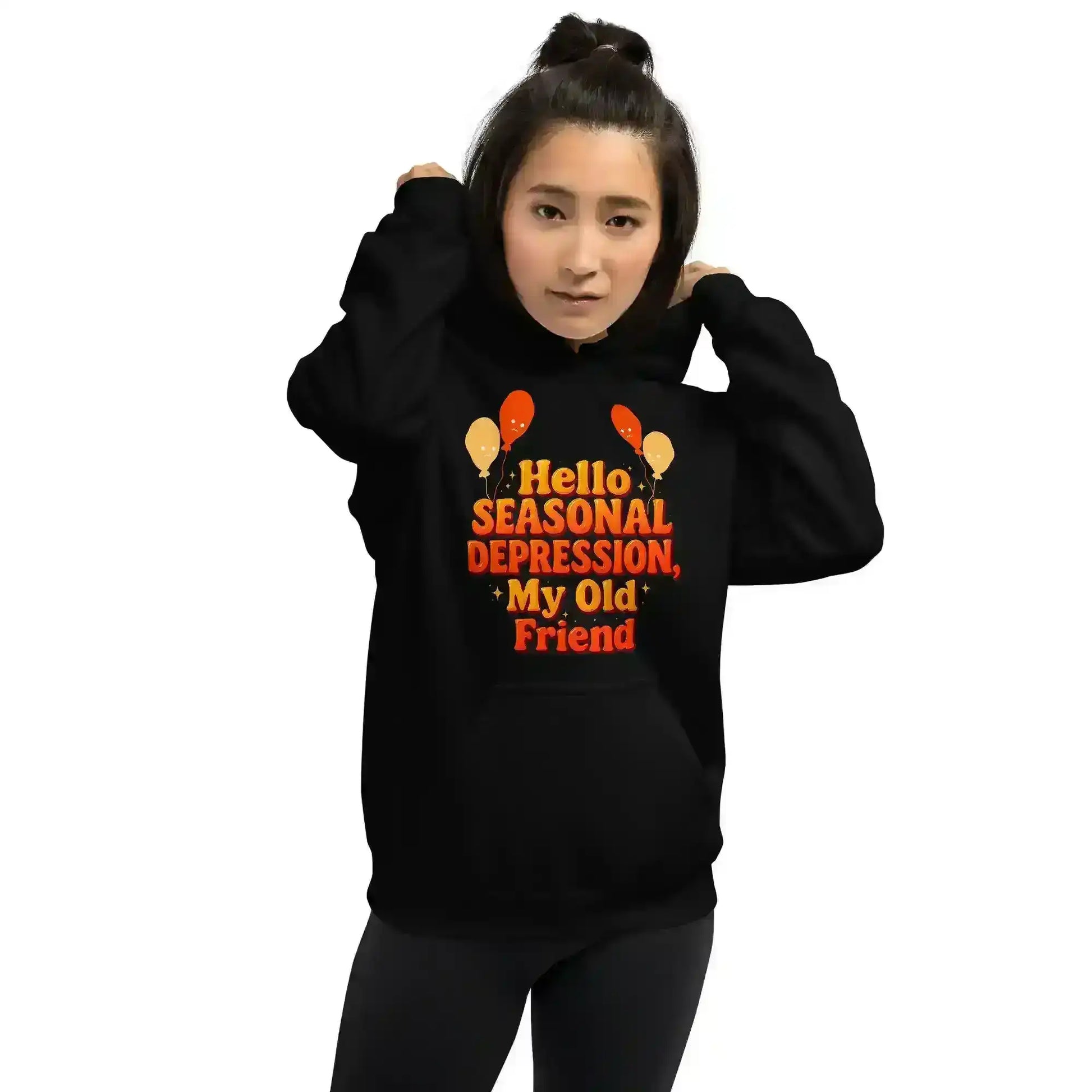 Hello Seasonal Depression My Old Friend Pullover Hoodie - Cady Creations