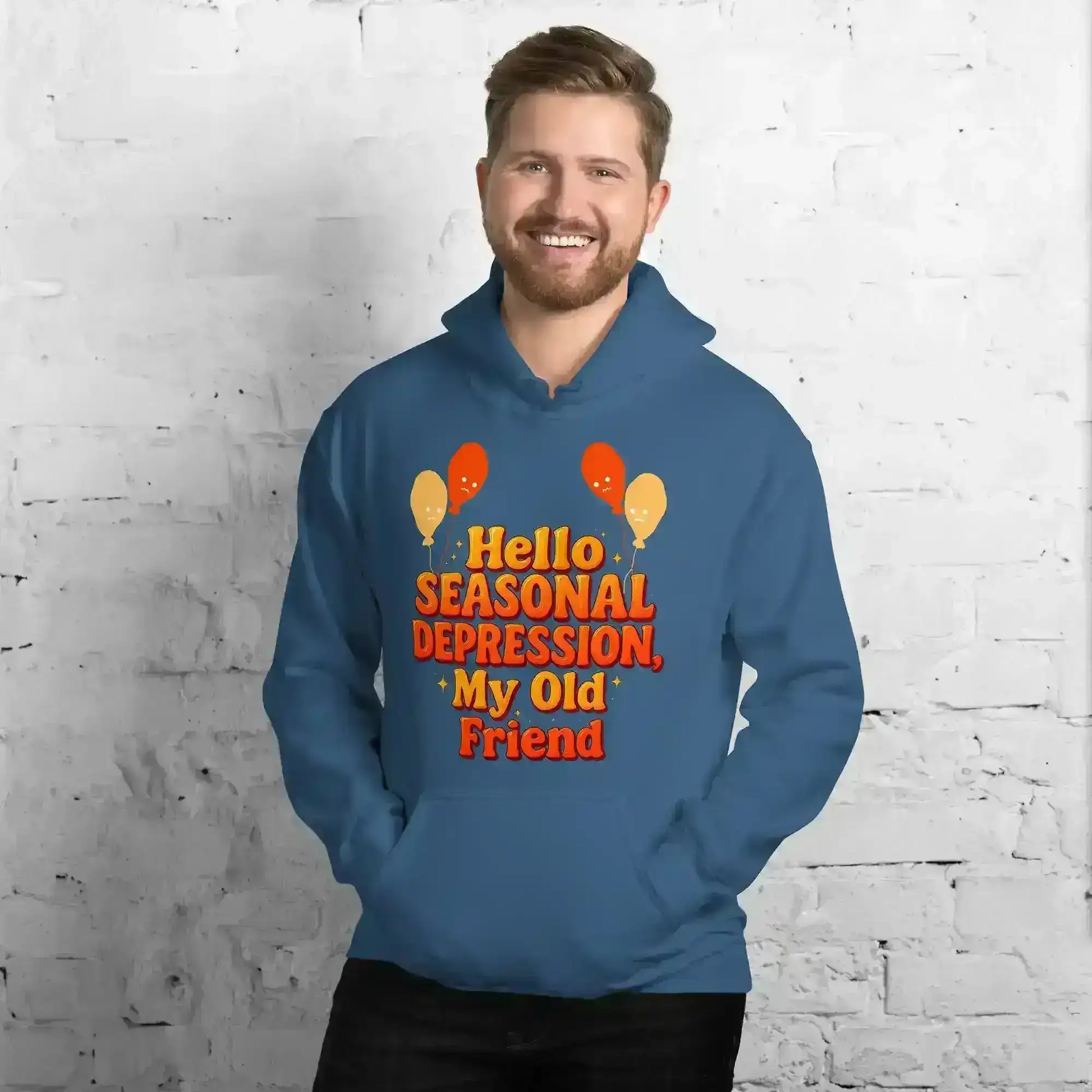 Hello Seasonal Depression My Old Friend Pullover Hoodie - Cady Creations