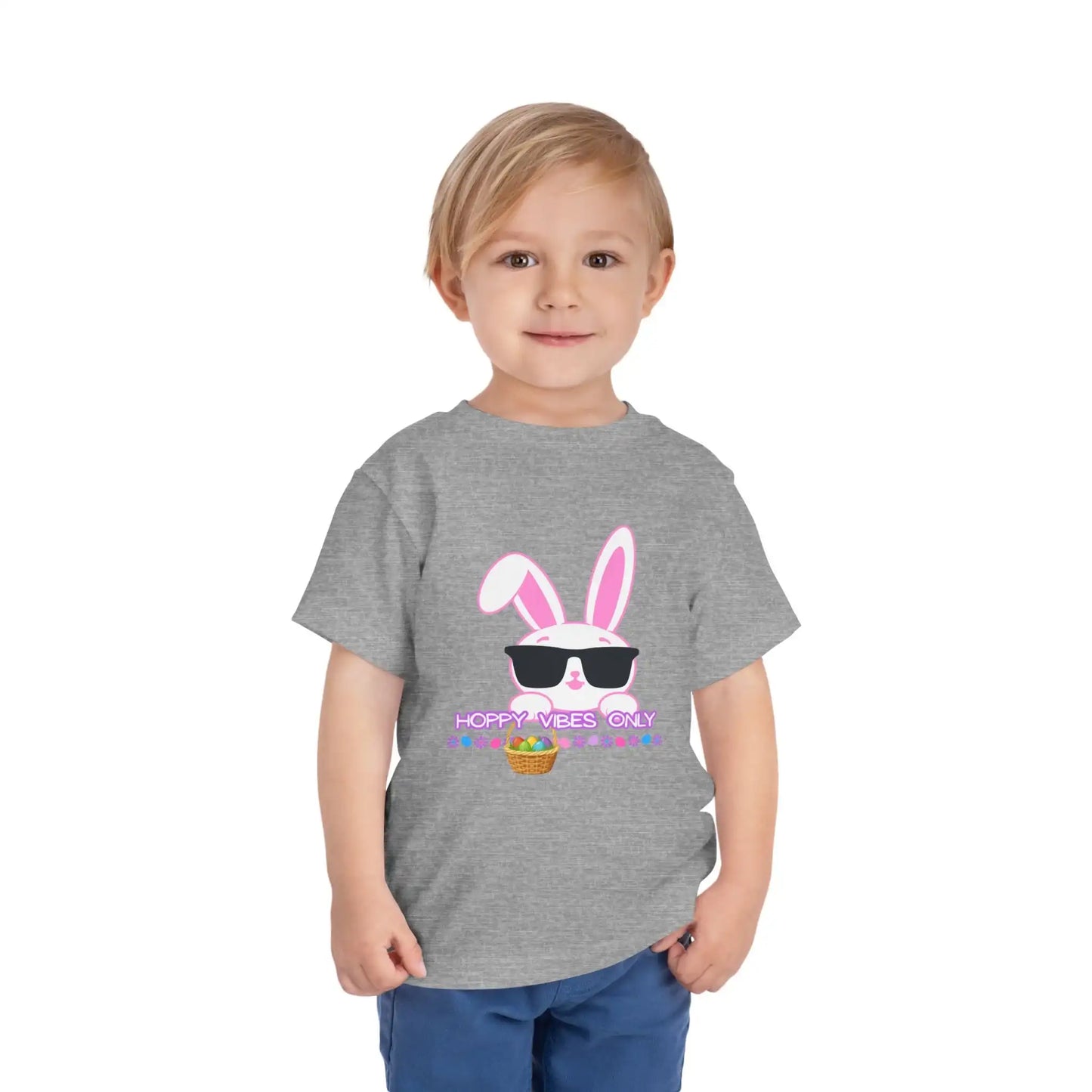  Hoppy Vibes Only - Toddler Tee - Cady Creations