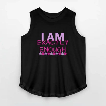 I Am Exactly Enough - Women’s Curvy Tank - black