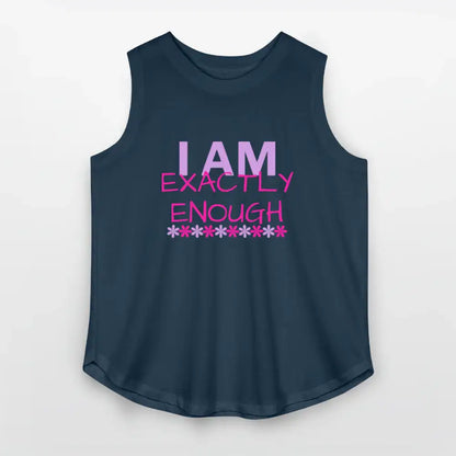 I Am Exactly Enough - Women’s Curvy Tank - denim