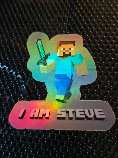  I Am Steve Minecraft - Premium Vinyl Sticker - Cady Creations