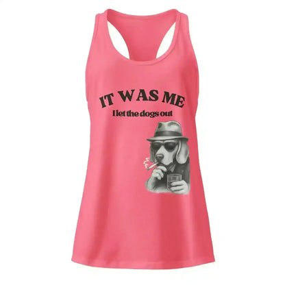 I Let The Dogs Out - Racerback Tank - Cady Creations