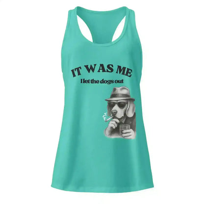 I Let The Dogs Out - Racerback Tank - Cady Creations