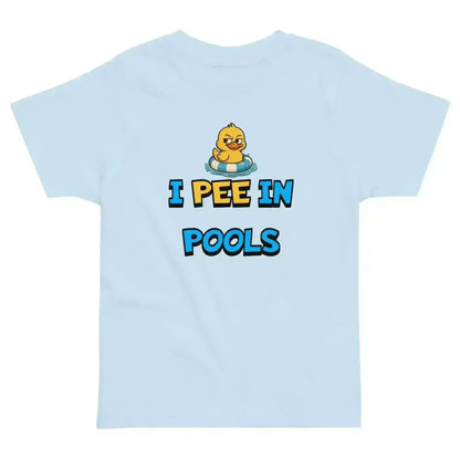 I Pee In Pools Funny Rubber Duck Toddler T-Shirt - Cady Creations