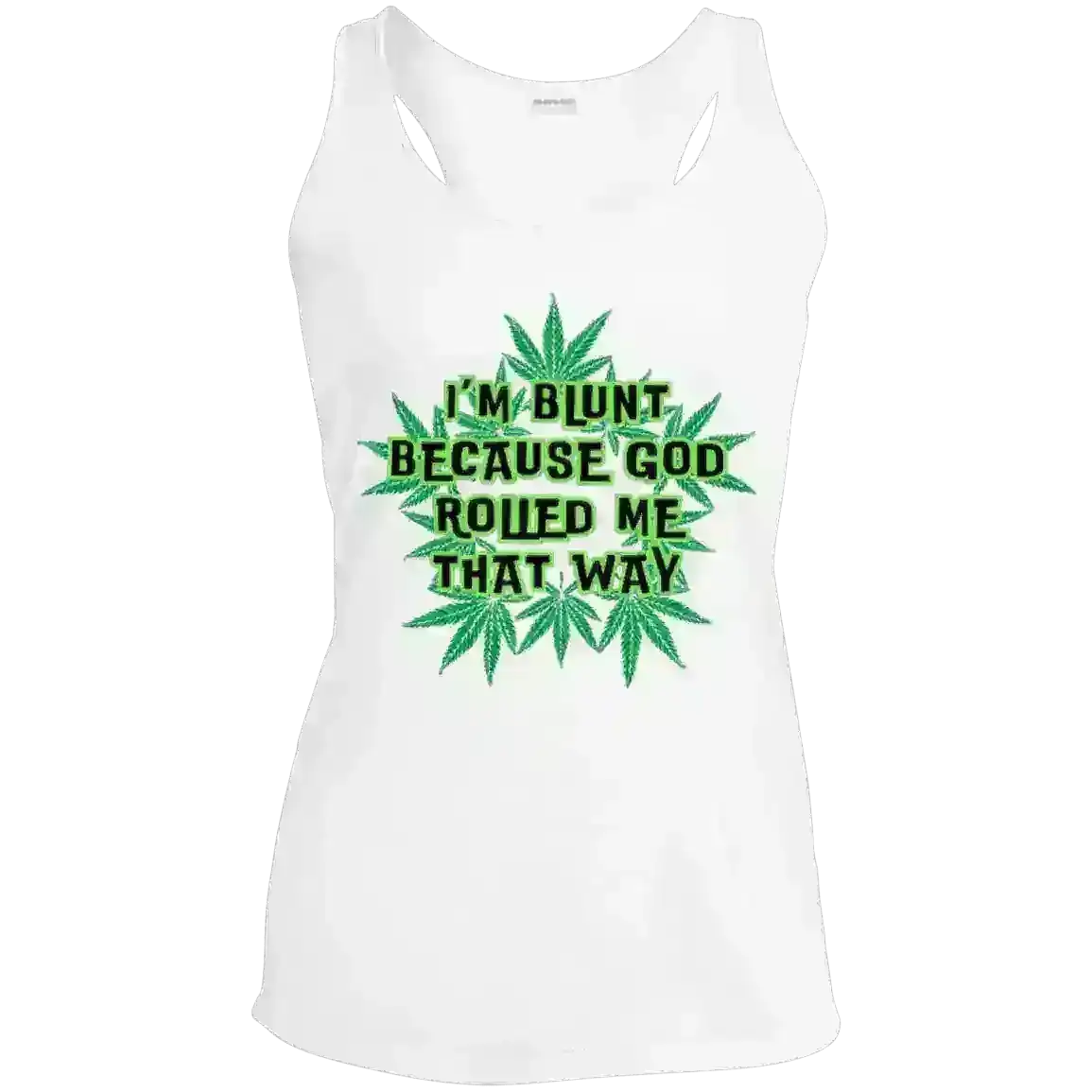 I'm Blunt - Racerback Tank - Cady Creations