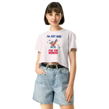 I'm Just Here For The Weiners - Crop Top - Cady Creations