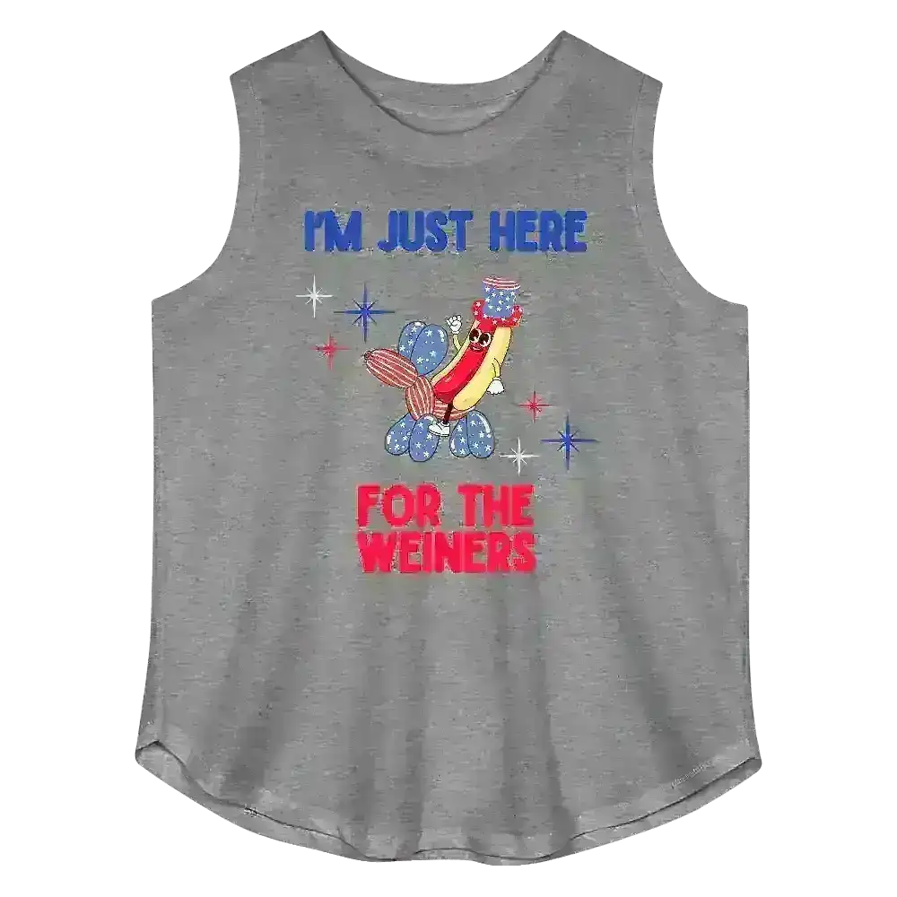 I'm Just Here For The Weiners - Curvy Tank - Cady Creations