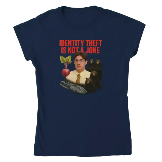 Identity Theft The Office Inspired - Fitted Tee - Cady Creations