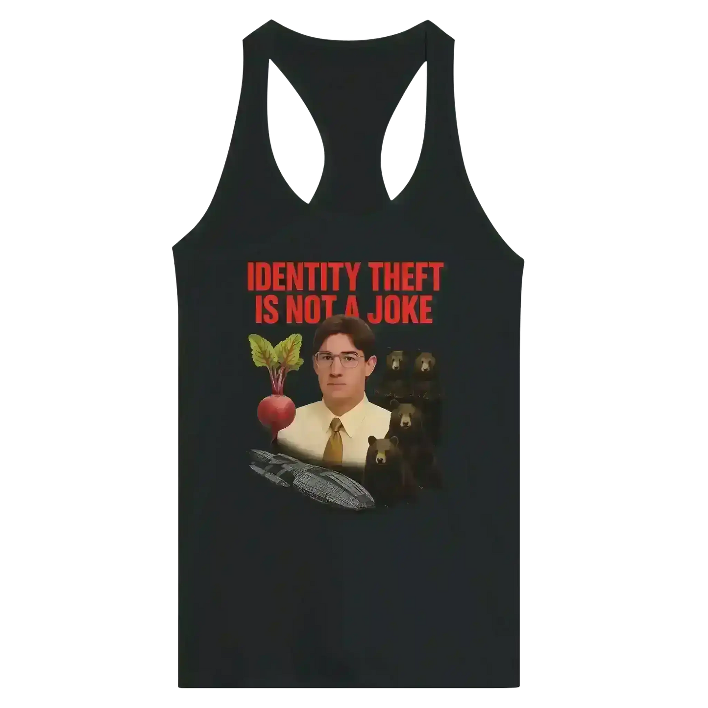 Identity Theft The Office Inspired - Racerback Tank - Cady Creations