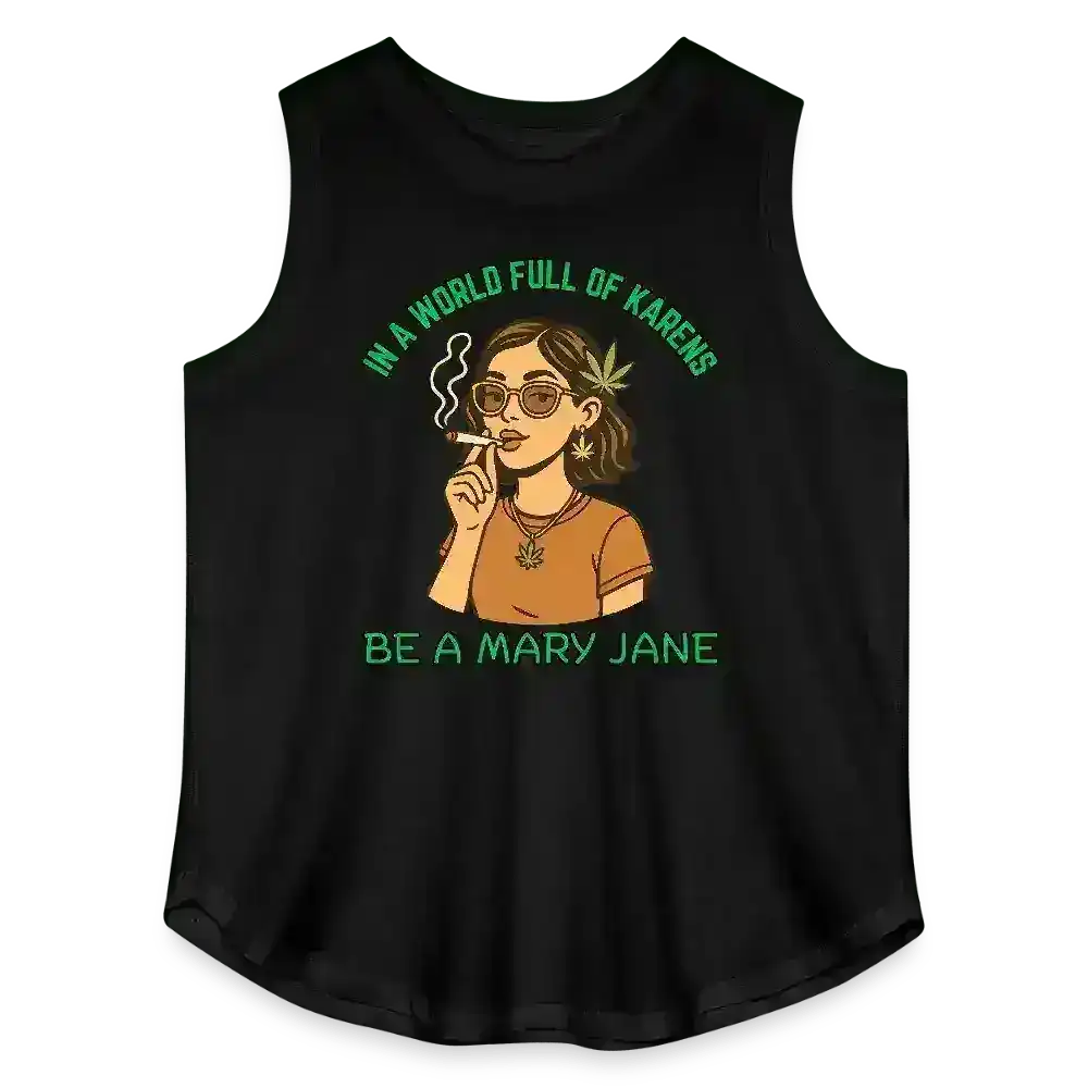 In A World Full Of Karens Be A Mary Jane Women's Curvy Relaxed Tank Top - Cady Creations