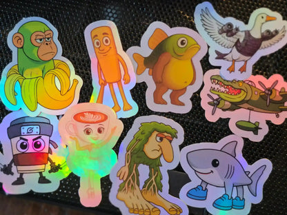  Italian Brainrot Sticker Pack | Meme Characters Collection - Cady Creations