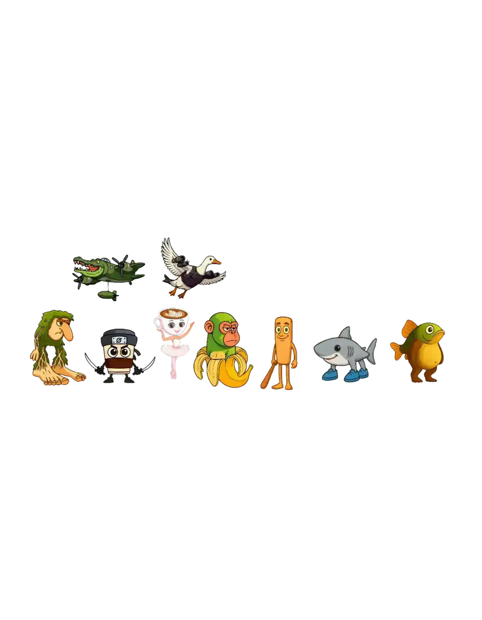  Italian Brainrot Sticker Pack | Meme Characters Collection - Cady Creations