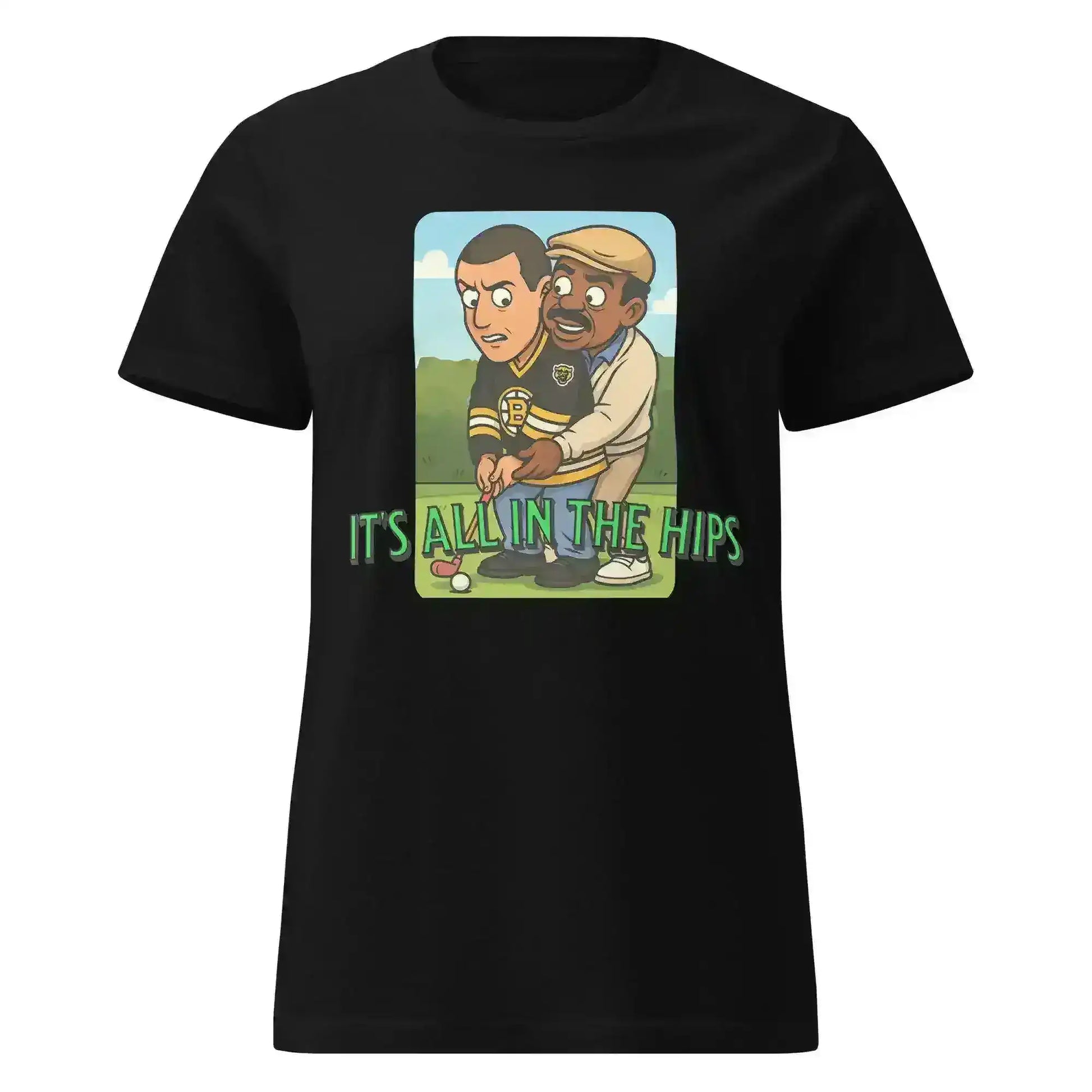 "It's All In The Hips" - Happy Gilmore Chubbs Quote Inspired Fitted Tee - Cady Creations