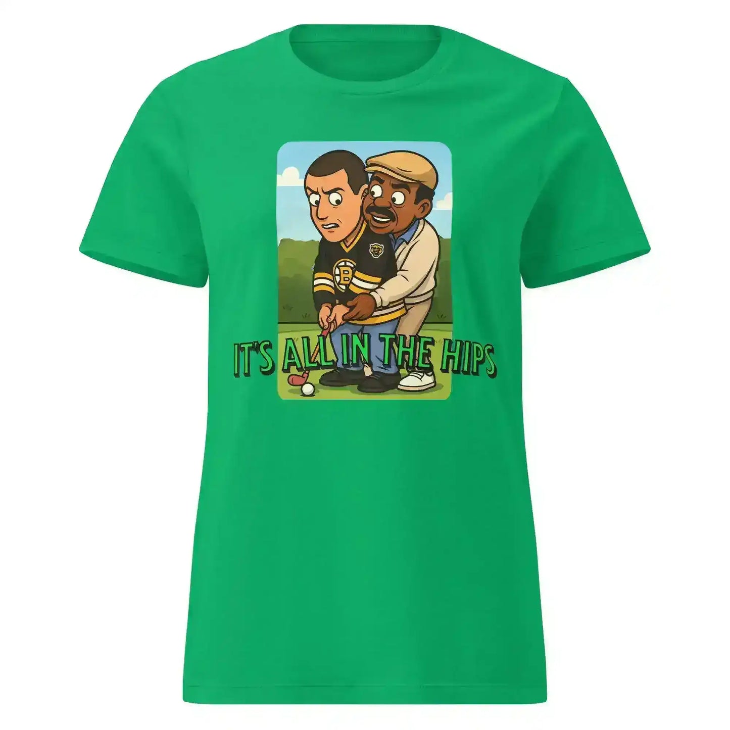 "It's All In The Hips" - Happy Gilmore Chubbs Quote Inspired Fitted Tee - Cady Creations