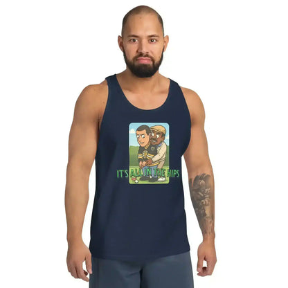 "It's All In The Hips" - Happy Gilmore Chubbs Quote Inspired Mens Tank - Cady Creations