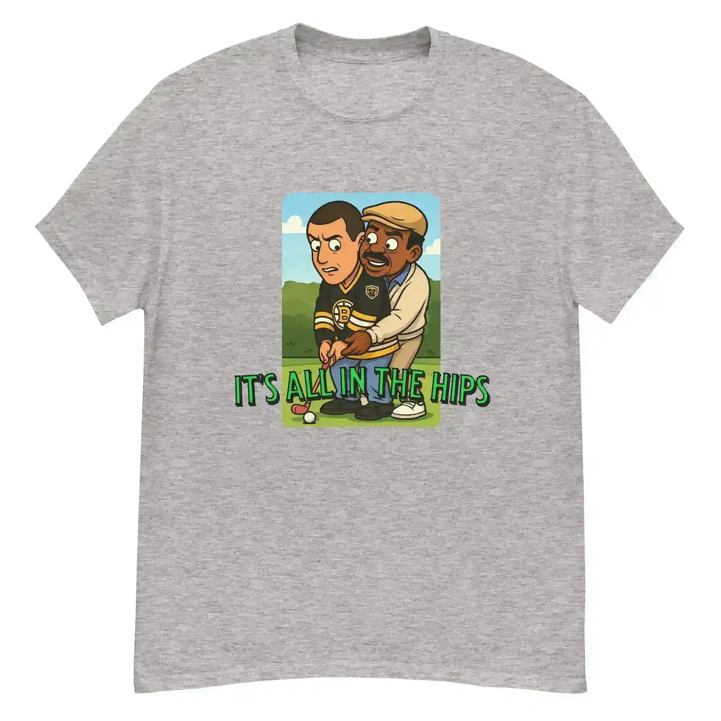 "It's All In The Hips" - Happy Gilmore Chubbs Quote Inspired Unisex Tee - Cady Creations