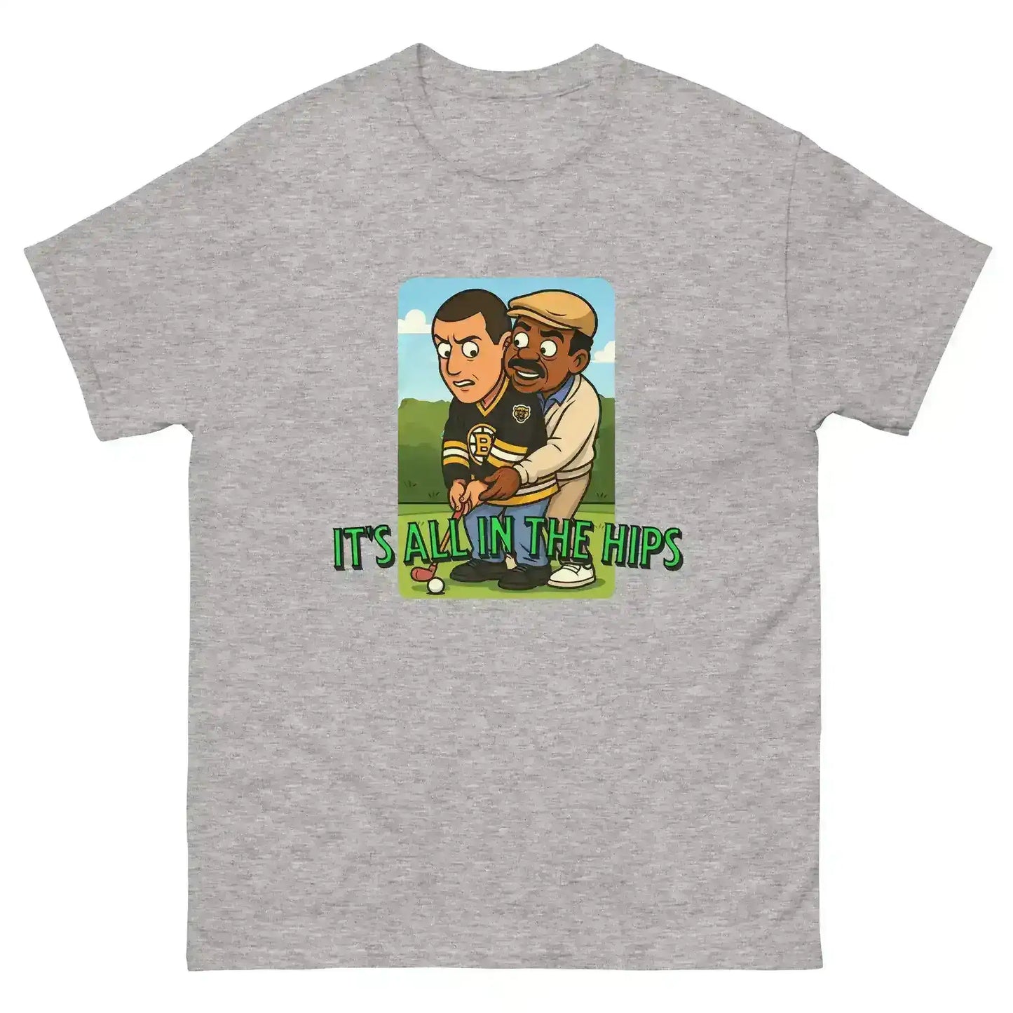 "It's All In The Hips" - Happy Gilmore Chubbs Quote Inspired Unisex Tee - Cady Creations