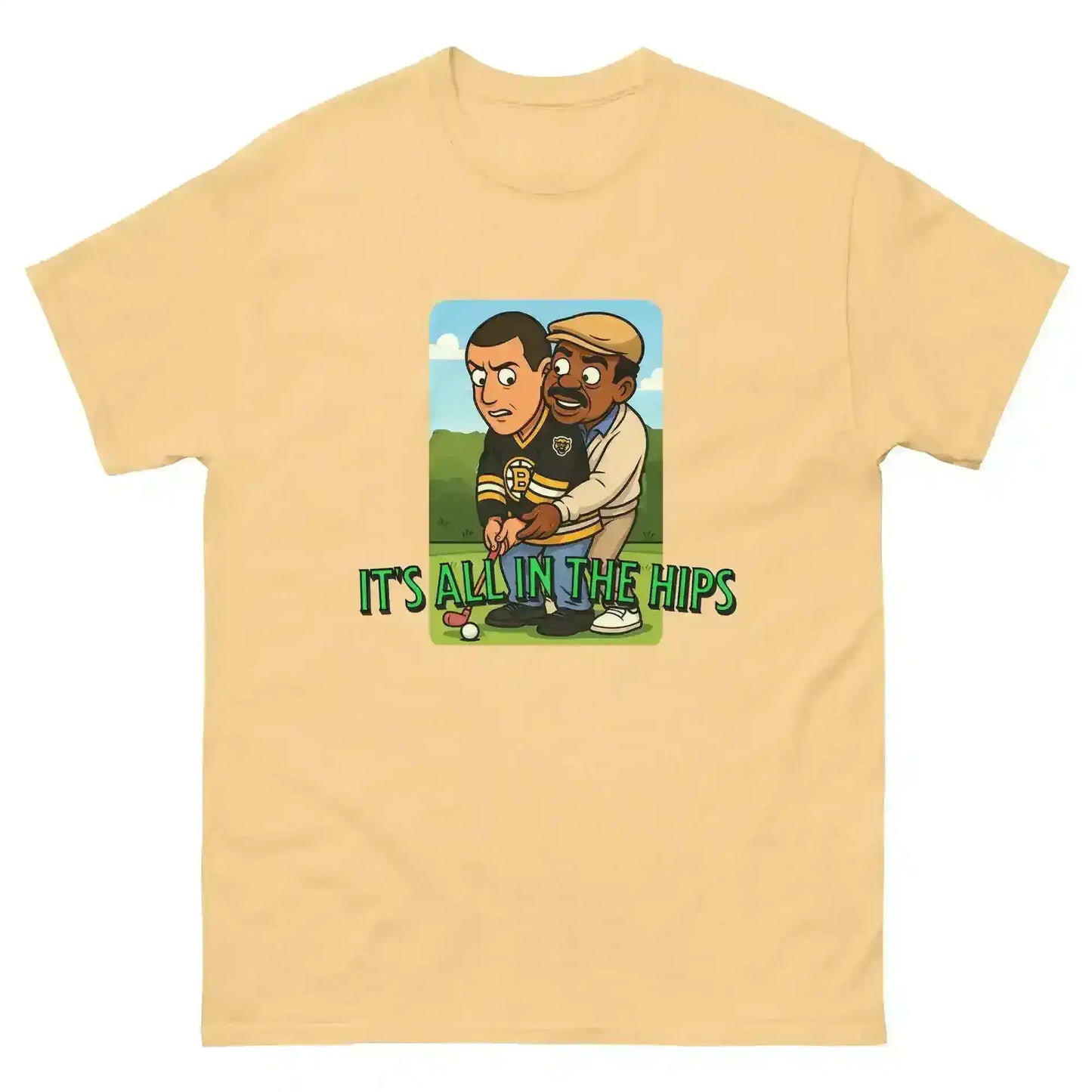"It's All In The Hips" - Happy Gilmore Chubbs Quote Inspired Unisex Tee - Cady Creations