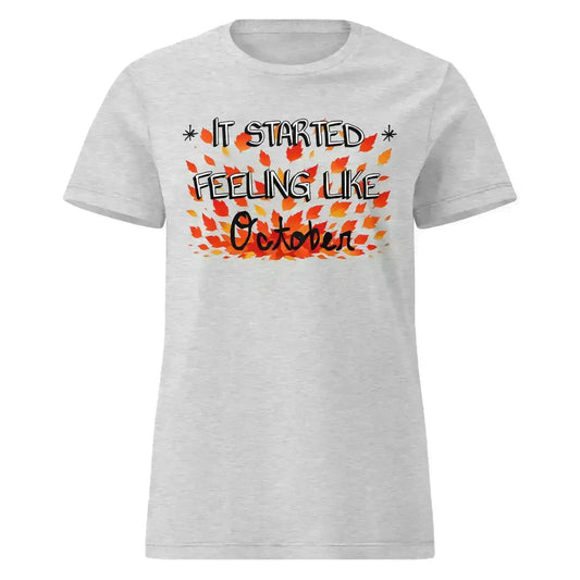 It Started Feeling Like October Jack's Mannequin Inspired Fitted Tee - Cady Creations