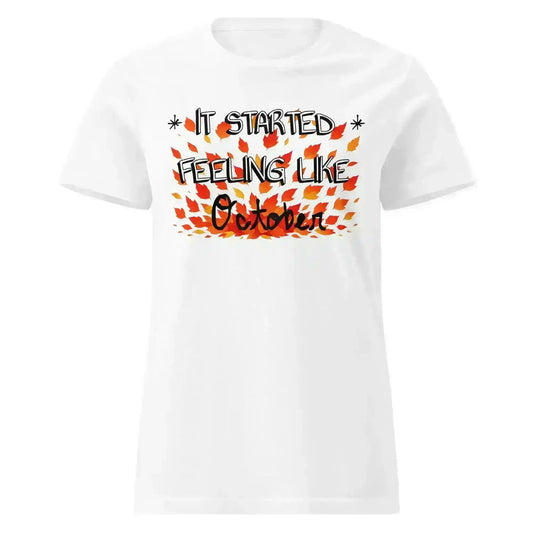 It Started Feeling Like October Jack's Mannequin Inspired Fitted Tee - Cady Creations