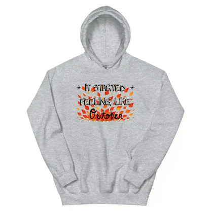 It Started Feeling Like October Jack's Mannequin Inspired Pullover Hoodie - Cady Creations