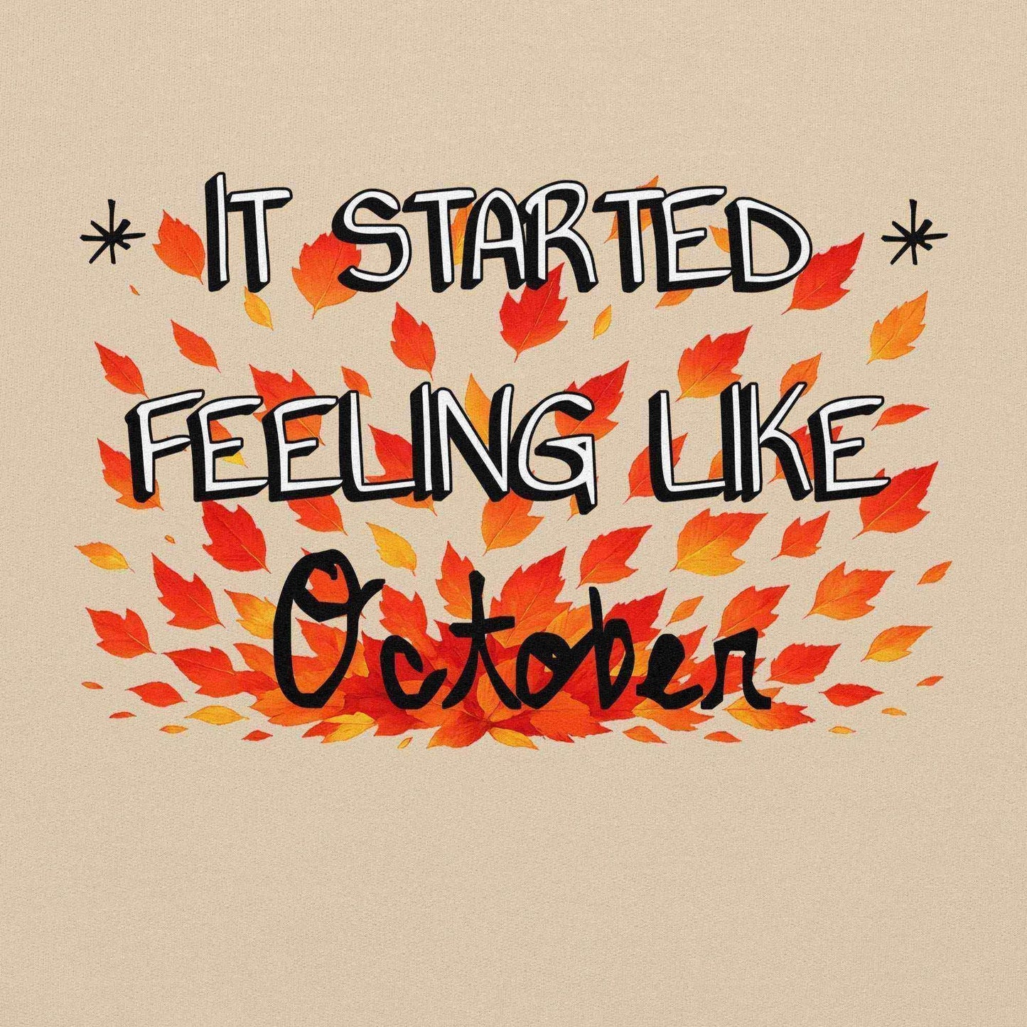 It Started Feeling Like October Jack's Mannequin Inspired Pullover Hoodie - Cady Creations