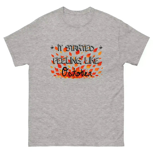 It Started Feeling Like October Jack's Mannequin Inspired Unisex Tee - Cady Creations