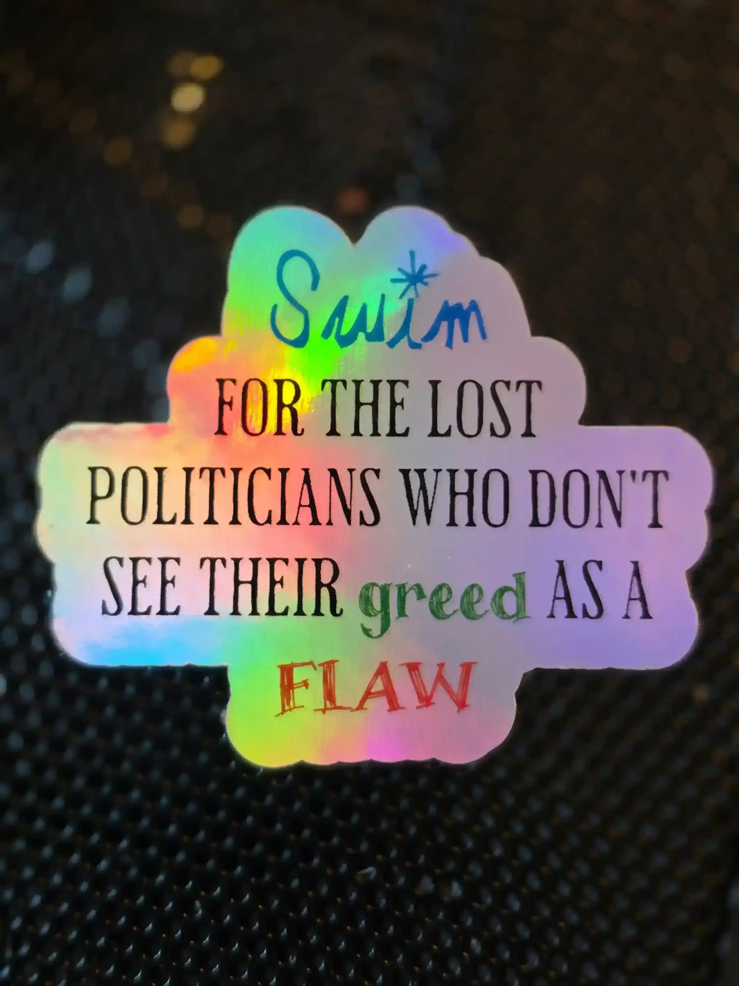  Jack's Mannequin Swim Lyric Inspired - Premium Vinyl Sticker - Cady Creations