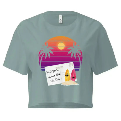 Jack's Mannequin Holiday From Real Inspired Cropped Graphic Tee - Cady Creations