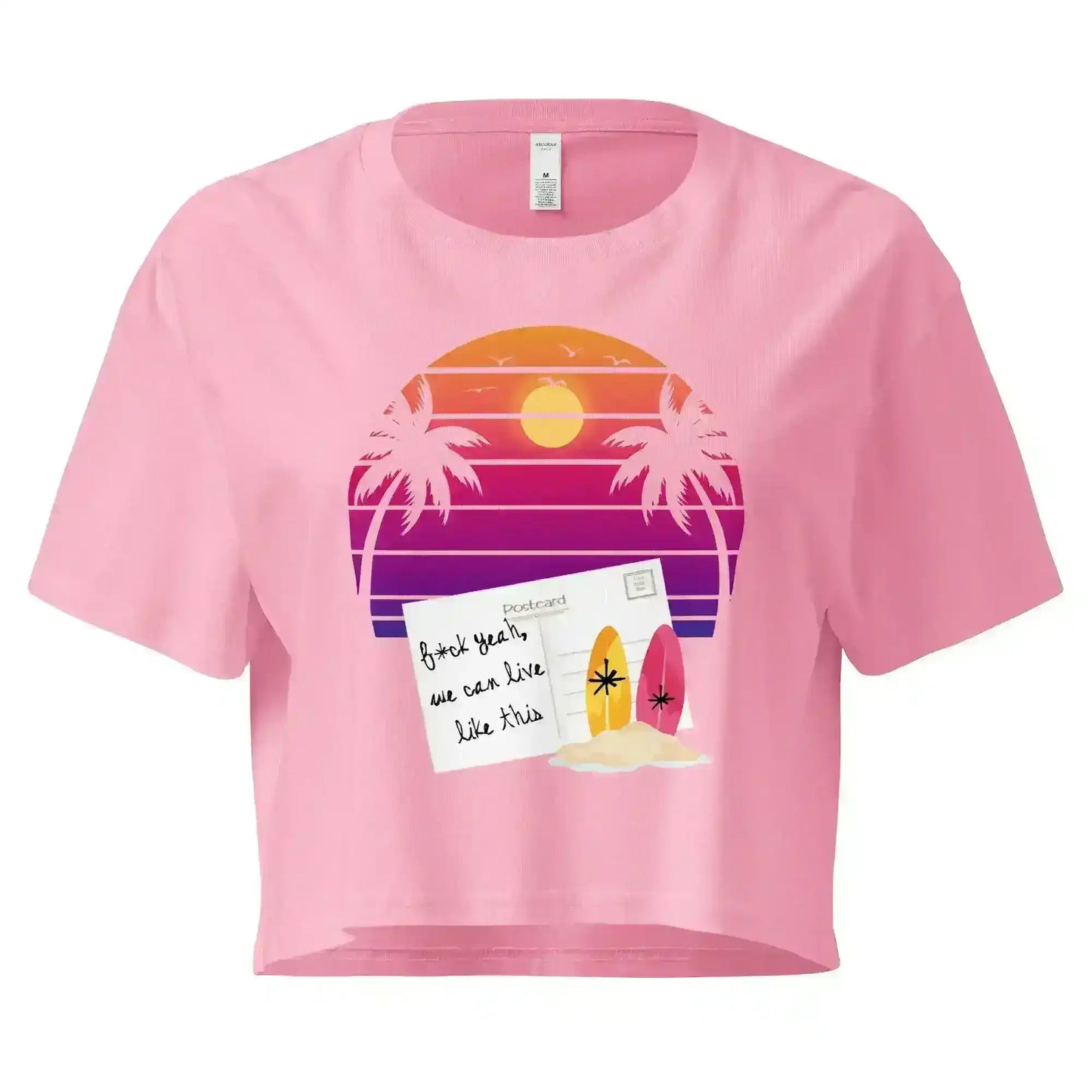 Jack's Mannequin Holiday From Real Inspired Cropped Graphic Tee - Cady Creations