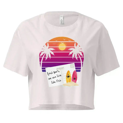 Jack's Mannequin Holiday From Real Inspired Cropped Graphic Tee - Cady Creations