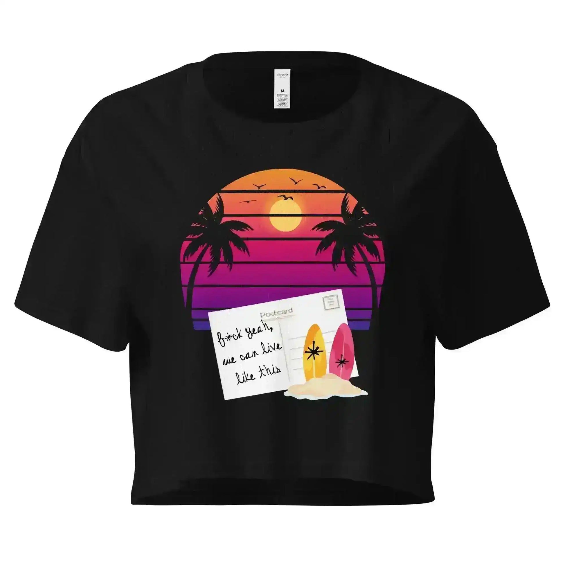 Jack's Mannequin Holiday From Real Inspired Cropped Graphic Tee - Cady Creations