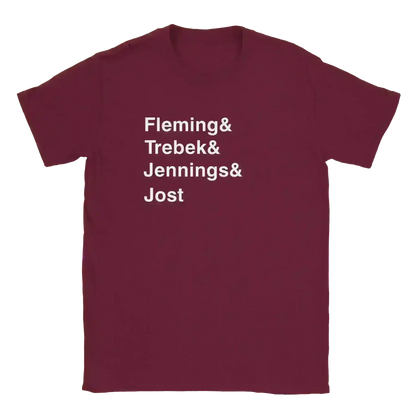 Jeopardy Hosts - Unisex Tee - Cady Creations