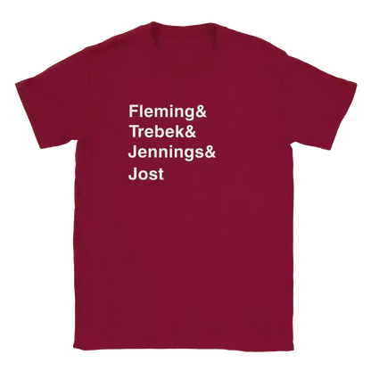 Jeopardy Hosts - Unisex Tee - Cady Creations